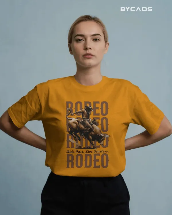 Yellow_Cotton_Rodeo_Rush_Bull_Rider_Graphic_Tee