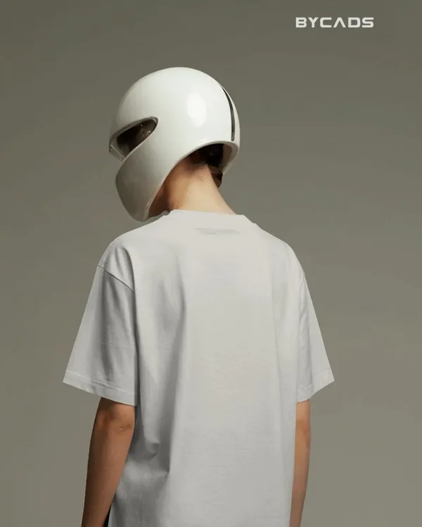 White_Cotton_Minimal_Cowboy_Oversized_Unisex_T-Shirt_|_Western_Hat_And_Bandana