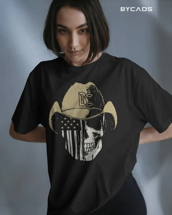 Black_Cotton_Cowboy_Skull_Oversized_Unisex_T-Shirt_|_Grunge_Western_Graphic