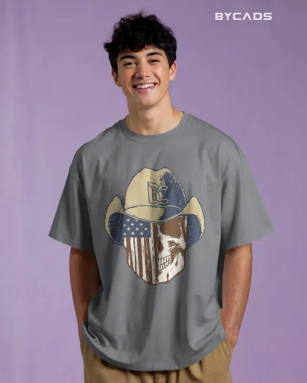 Grey_Cotton_Cowboy_Skull_Oversized_Unisex_T-Shirt_|_Grunge_Western_Graphic
