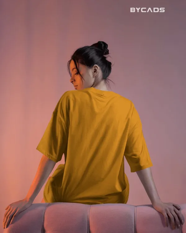 Yellow_Cotton_Ride_Em_Cowboy_Oversized_Unisex_T-Shirt_|_Western_Streetwear