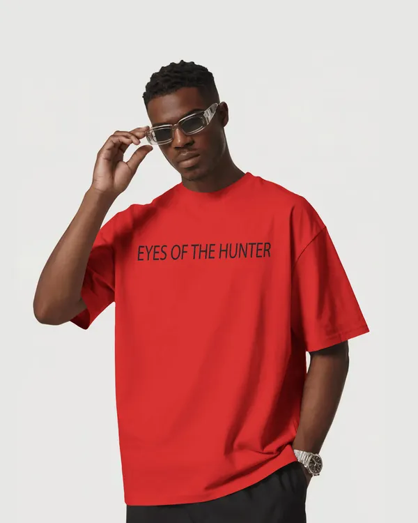 Red_Cotton_Predator_Tiger_Oversized_Unisex_T-Shirt