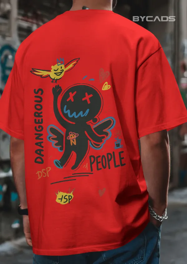 Red_Cotton_Daangerous_People_Oversized_Streetwear_Graphic_Tee