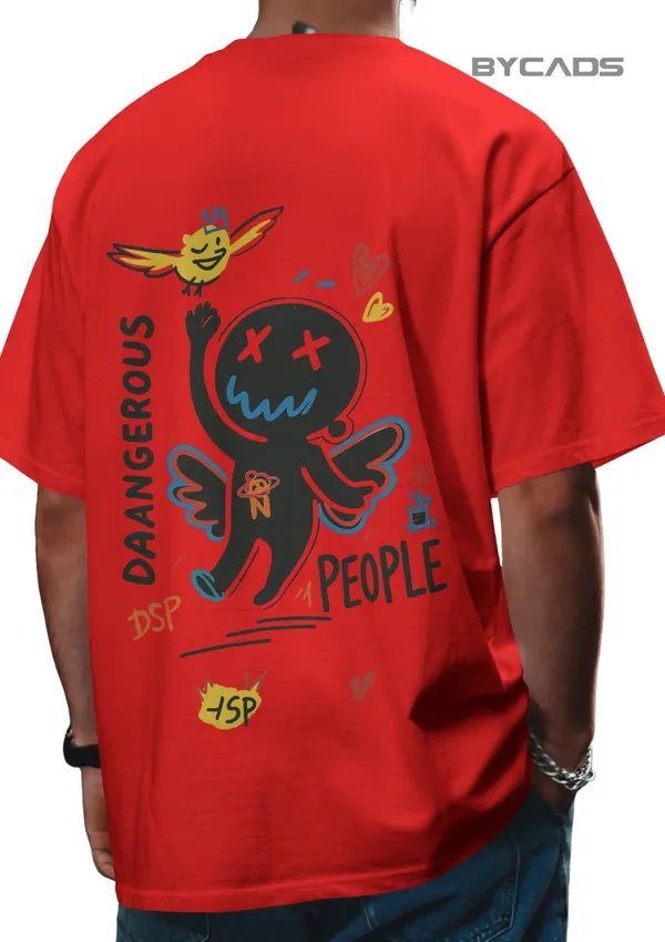 Red_Cotton_Daangerous_People_Oversized_Streetwear_Graphic_Tee