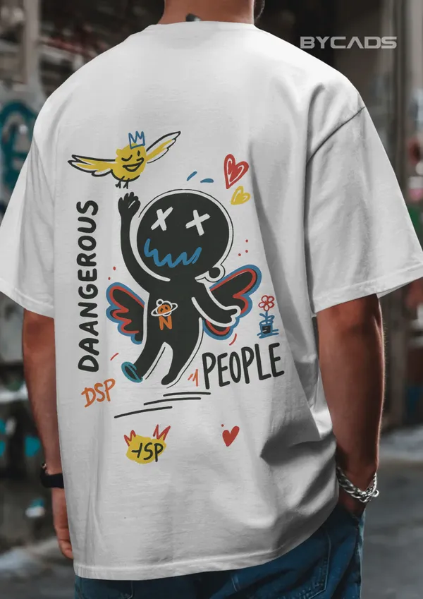 White_Cotton_Daangerous_People_Oversized_Streetwear_Graphic_Tee