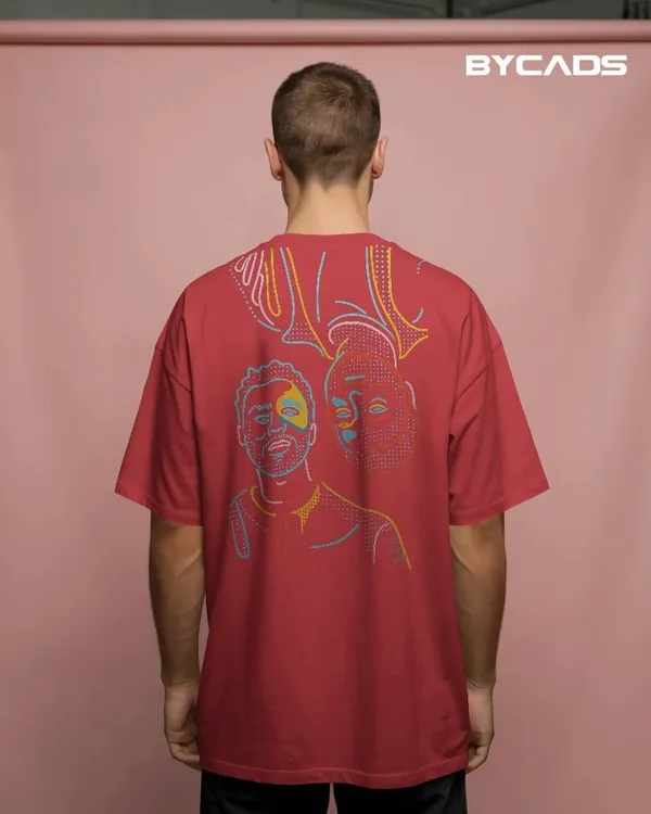 Red_Cotton_Twin_Faces_Duality_Graphic_Tee_|_Unisex_Streetwear_T-Shirt