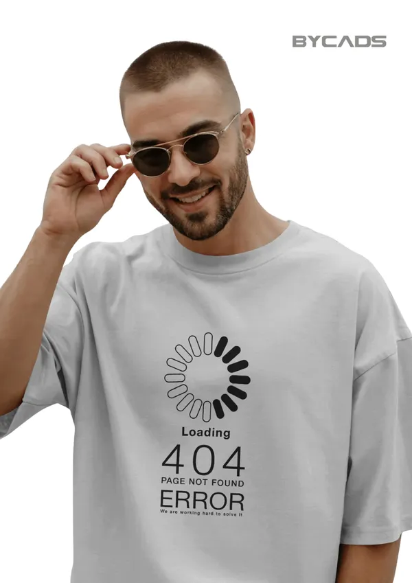 White_Cotton_404_Human_Not_Found_Oversized_Graphic_Tee