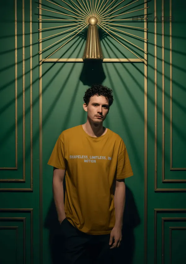 Yellow_Cotton_Evolve_Mode_Tee_|_Heat_Signature_Of_Change