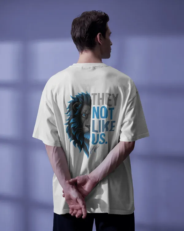 White_Cotton_Lone_King_Lion_Statement_T-Shirt