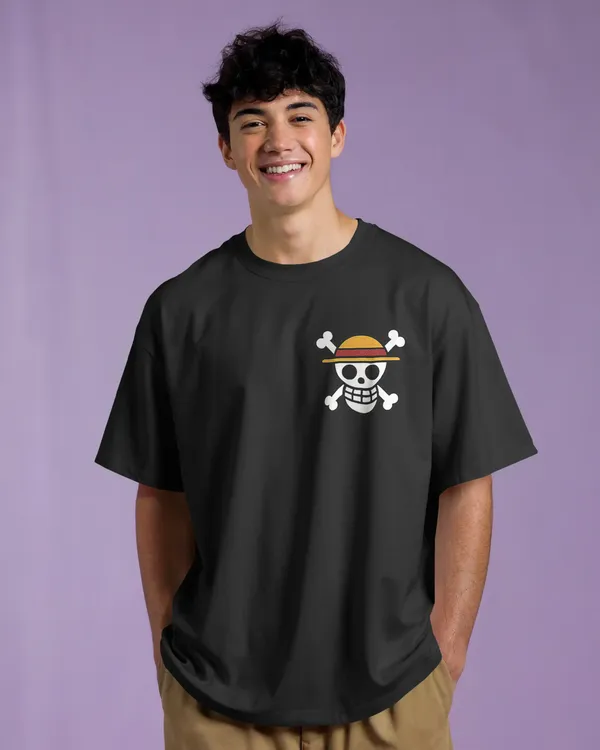 Black_Cotton_Anime_Straw_Hat_Oversized_T-Shirt
