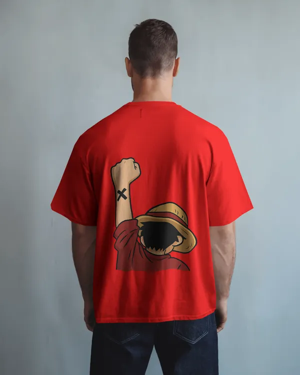 Red_Cotton_Anime_Straw_Hat_Oversized_T-Shirt