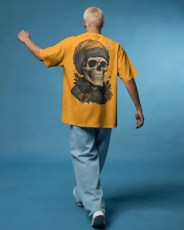 Yellow_Cotton_No_Signal_Unisex_Oversized_Tee