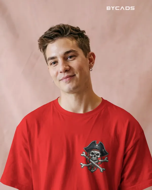 Red_Cotton_Crossbones_Pirate_Skull_Oversized_T-Shirt_|_Street_Series_Drop