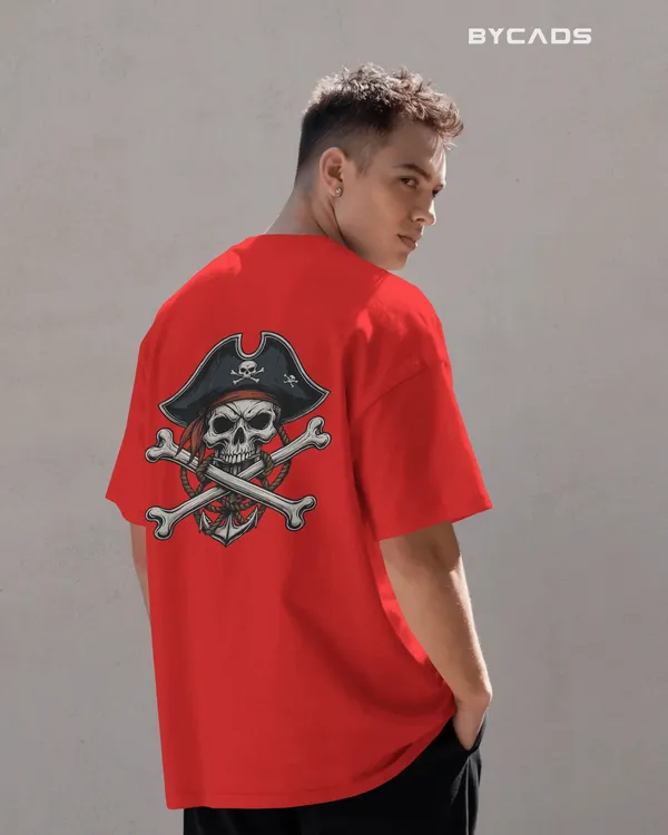 Red_Cotton_Crossbones_Pirate_Skull_Oversized_T-Shirt_|_Street_Series_Drop