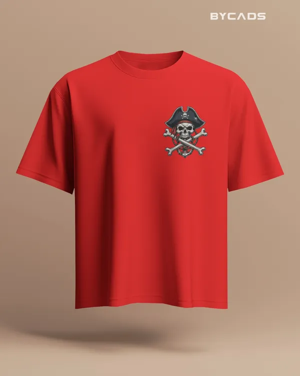 Red_Cotton_Crossbones_Pirate_Skull_Oversized_T-Shirt_|_Street_Series_Drop