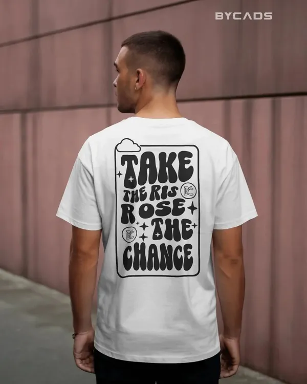 BYCADS_"Take_The_Risk"_Retro_Typography_Oversized_Cotton_T-Shirt