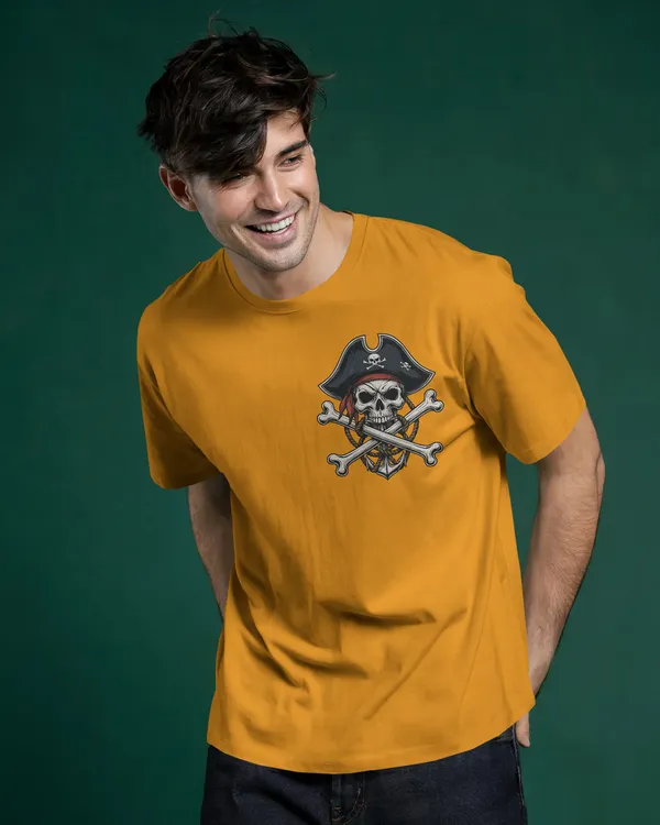 Yellow_Cotton_Crossbones_Pirate_Skull_Oversized_T-Shirt_|_Street_Series_Drop