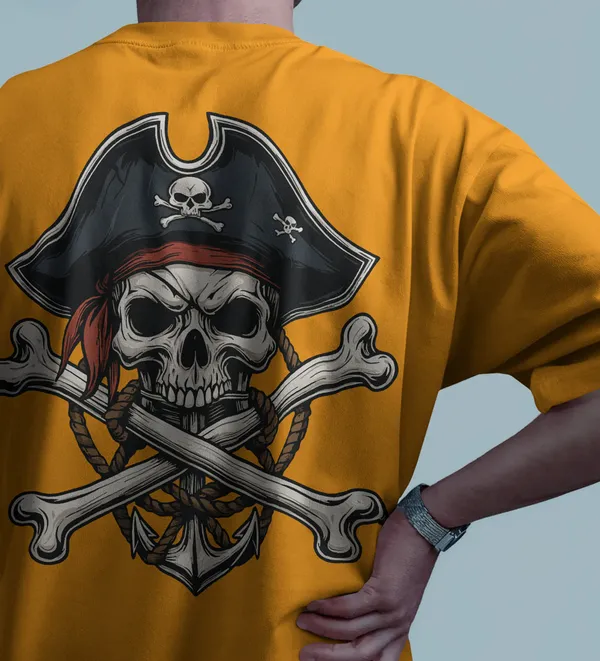 Yellow_Cotton_Crossbones_Pirate_Skull_Oversized_T-Shirt_|_Street_Series_Drop