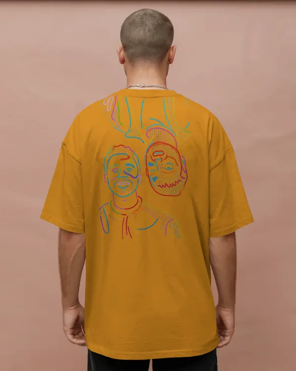 Yellow_Cotton_Twin_Faces_Duality_Graphic_Tee_|_Unisex_Streetwear_T-Shirt