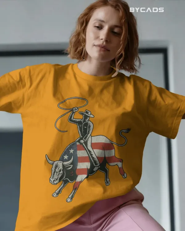Yellow_Cotton_Ride_Free_Patriotic_Rodeo_Tee