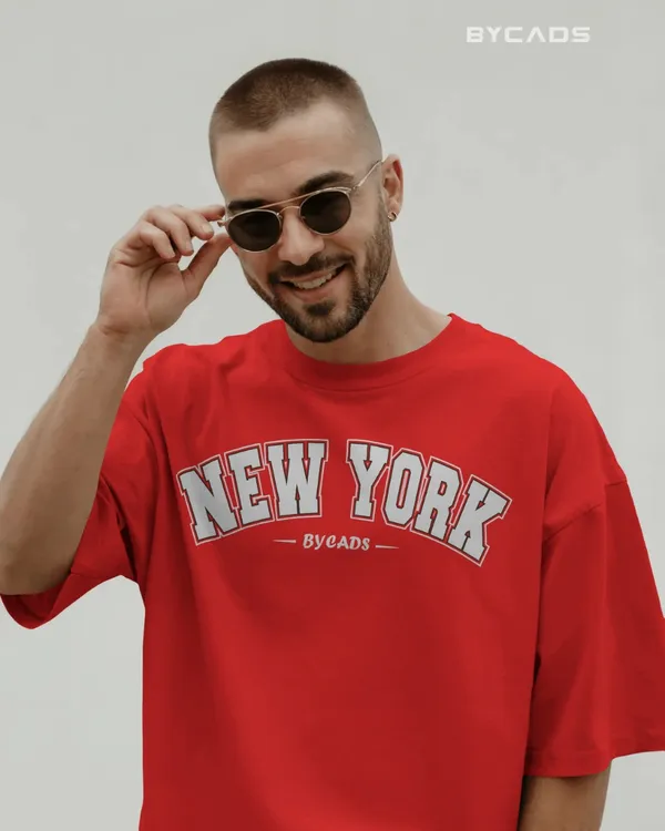 BYCADS_New_York_Oversized_T-Shirt_for_Unisex_|_Cotton_Blend_Drop_Shoulder_Relaxed_Fit_|_Casual_Streetwear_Unisex_Oversized_T-Shirt