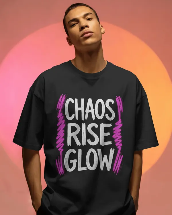 Chaos_Rise_Glow_Graphic_Oversized_Unisex_T-Shirt_cotton_blend_-_BYCADS