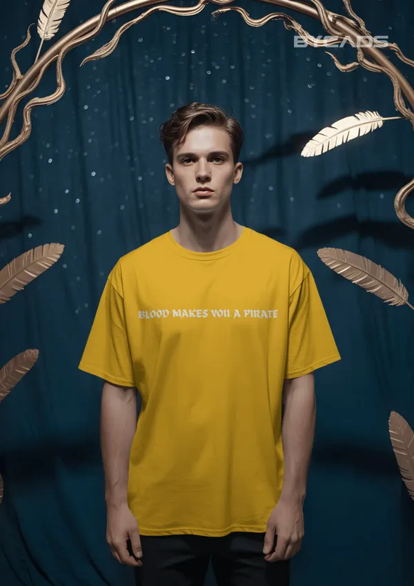 Yellow_Cotton_Legends_Never_Die_Oversized_Pirate_T-Shirt_|_Street_Legacy_Drop