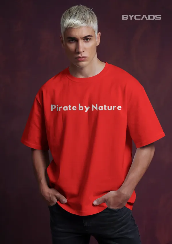 Red_Cotton_Rogue_Pirate_Illustration_Oversized_Graphic_Unisex_T-Shirt_|_Signature_Drop