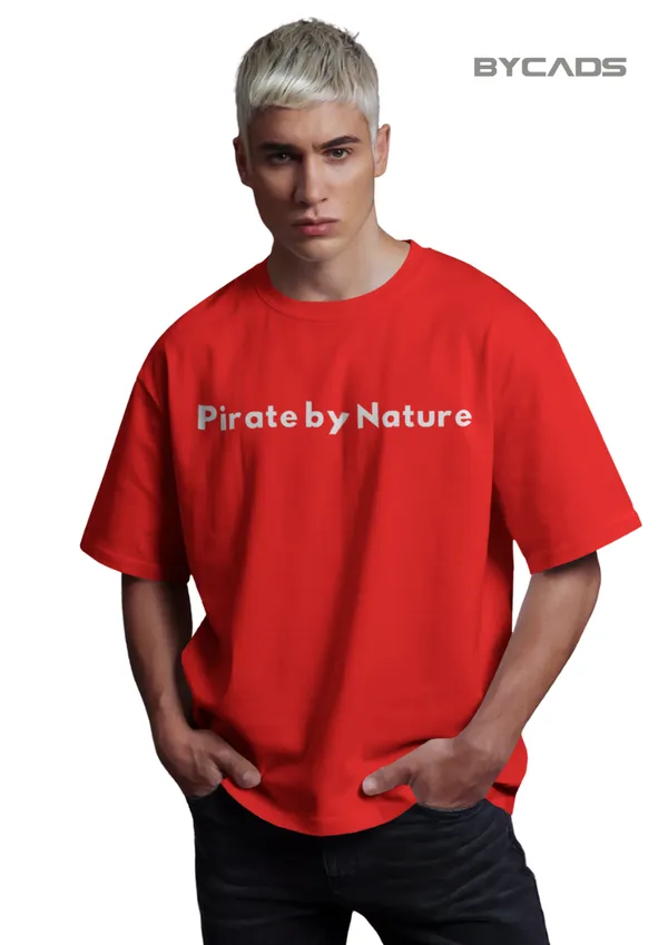Red_Cotton_Rogue_Pirate_Illustration_Oversized_Graphic_Unisex_T-Shirt_|_Signature_Drop