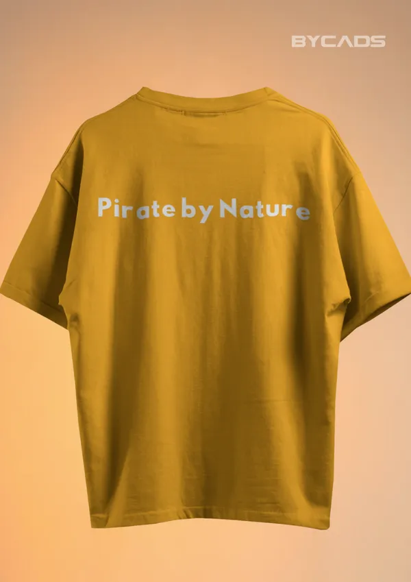 Yellow_Cotton_Rogue_Pirate_Illustration_Oversized_Graphic_Unisex_T-Shirt_|_Signature_Drop