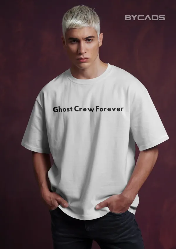 White_Cotton_Pirate_Skull_Oversized_Unisex_T-Shirt_|_Red_Bandana_&_Swords_Graphic