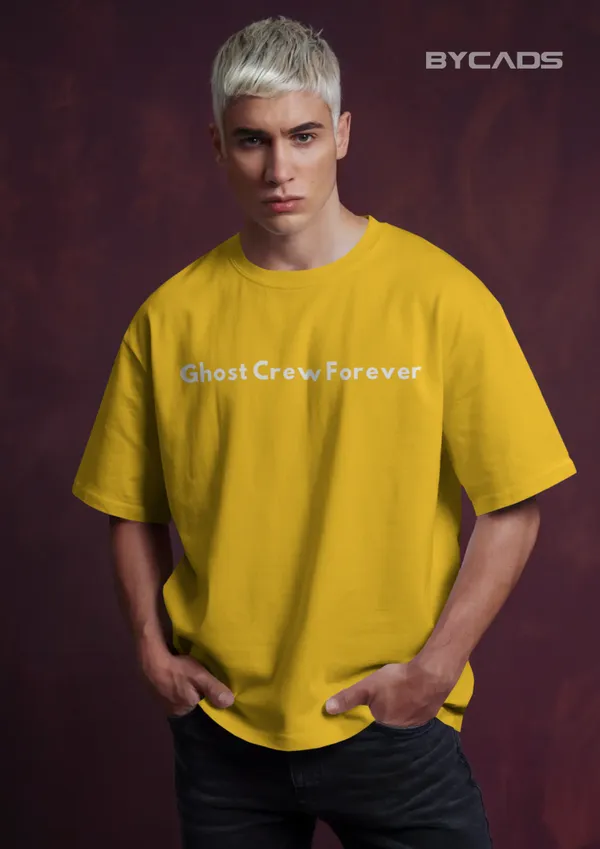 Yellow_Cotton_Pirate_Skull_Oversized_Unisex_T-Shirt_|_Red_Bandana_&_Swords_Graphic