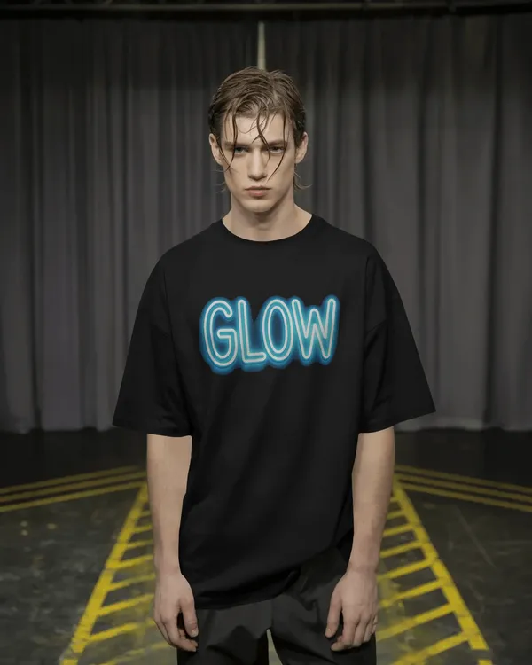 GLOW_Neon_Graphic_Oversized_Unisex_T-Shirt_cotton_blend_-_BYCADS