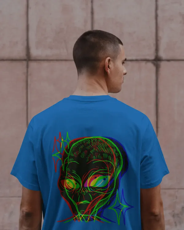 Blue_Cotton_Cosmic_Frequency_Oversized_Alien_Unisex_Graphic_Tee