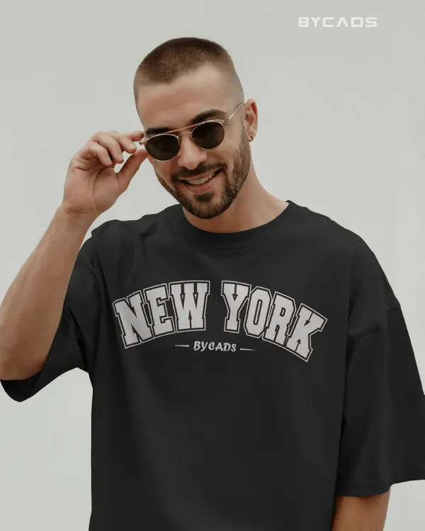 BYCADS_New_York_Oversized_T-Shirt_for_Unisex_|_Cotton_Blend_Drop_Shoulder_Relaxed_Fit_|_Casual_Streetwear_Unisex_Oversized_T-Shirt
