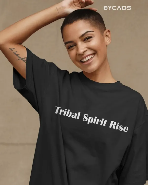 Black_Cotton_Tribal_Warrior_Spirit_Oversized_T-Shirt_|_Bold_Ethnic_Power