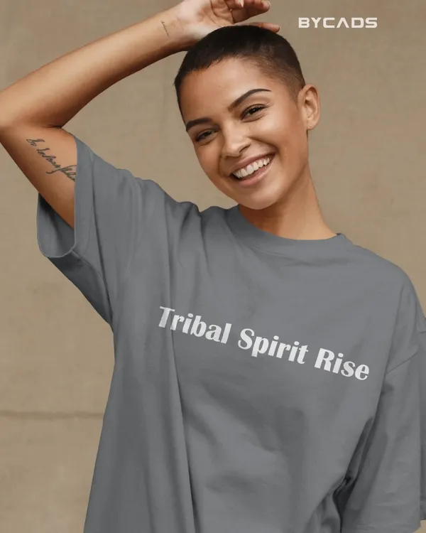 Grey_Cotton_Tribal_Warrior_Spirit_Oversized_T-Shirt_|_Bold_Ethnic_Power