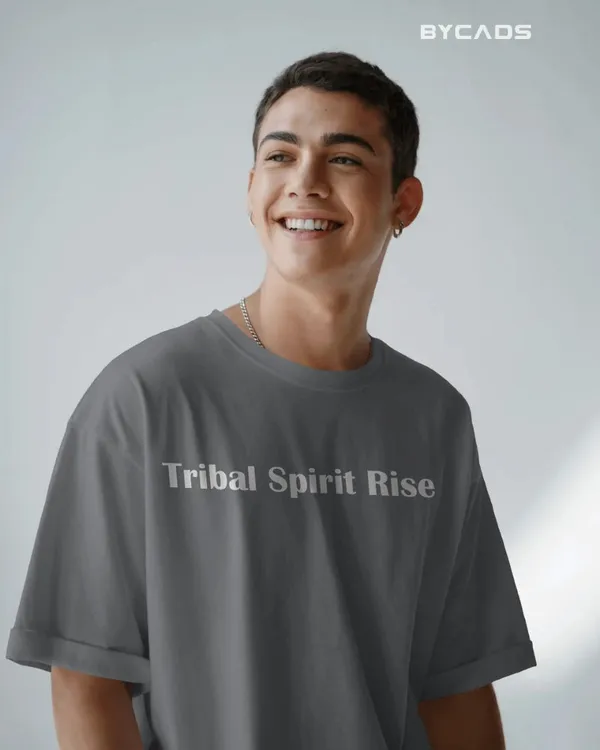 Grey_Cotton_Tribal_Warrior_Spirit_Oversized_T-Shirt_|_Bold_Ethnic_Power