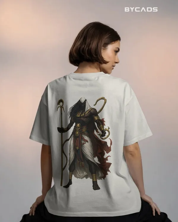 White_Cotton_Anubis_God_Of_Death_Oversized_T-Shirt_|_Ancient_Power_Streetwear