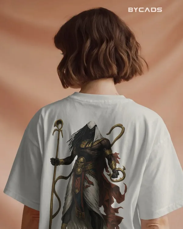 White_Cotton_Anubis_God_Of_Death_Oversized_T-Shirt_|_Ancient_Power_Streetwear