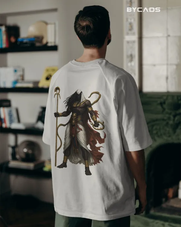 White_Cotton_Anubis_God_Of_Death_Oversized_T-Shirt_|_Ancient_Power_Streetwear