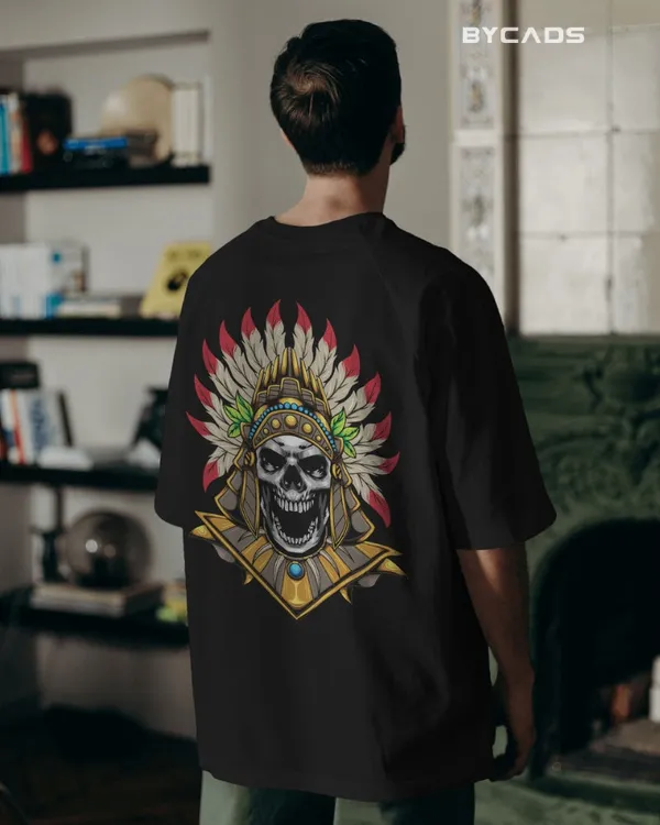 Black_Cotton_Mysterious_Cleopatra_Oversized_T-Shirt_|_Gothic_Egyptian_Streetwear