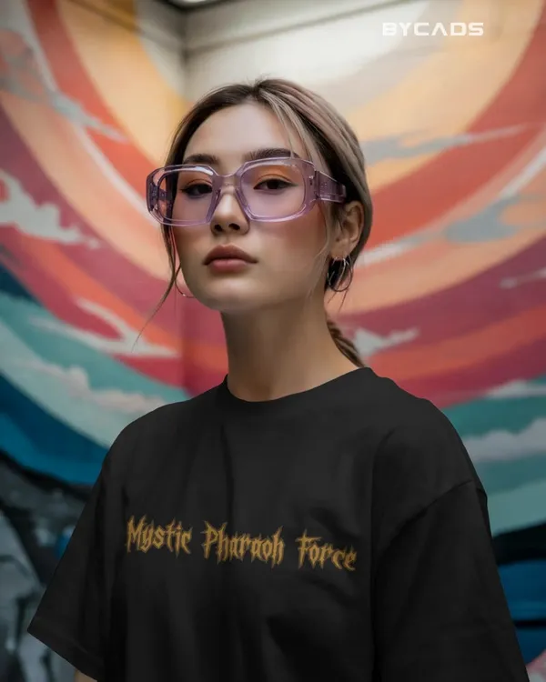 Black_Cotton_Mysterious_Cleopatra_Oversized_T-Shirt_|_Gothic_Egyptian_Streetwear