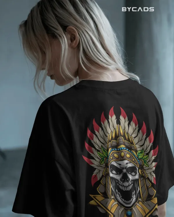 Black_Cotton_Mysterious_Cleopatra_Oversized_T-Shirt_|_Gothic_Egyptian_Streetwear