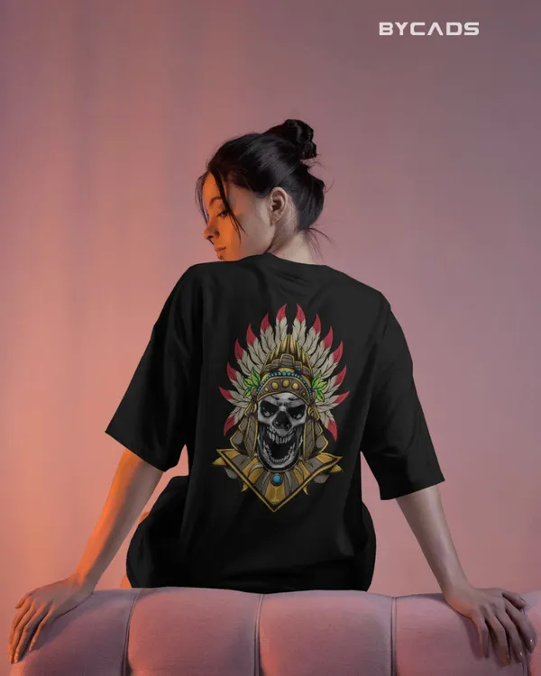 Black_Cotton_Mysterious_Cleopatra_Oversized_T-Shirt_|_Gothic_Egyptian_Streetwear
