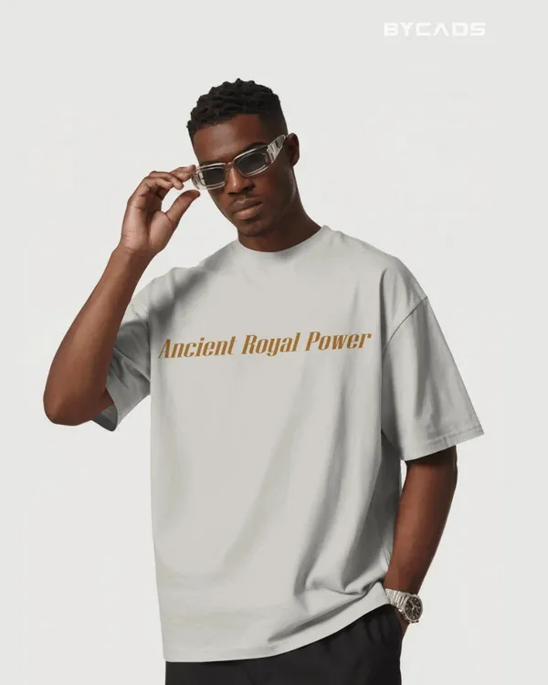 White_Cotton_Maahes_Oversized_Unisex_T-Shirt_|_Egyptian_Warrior_Streetwear