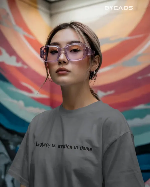 Grey_Cotton_Unique_Red_Dragon_|_Oversized_Urban_Warrior_T-Shirt