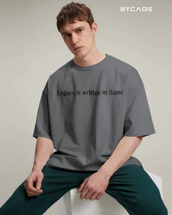 Grey_Cotton_Unique_Red_Dragon_|_Oversized_Urban_Warrior_T-Shirt