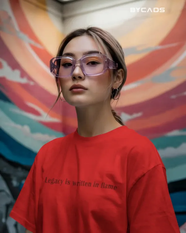 Red_Cotton_Unique_Red_Dragon_|_Oversized_Urban_Warrior_T-Shirt