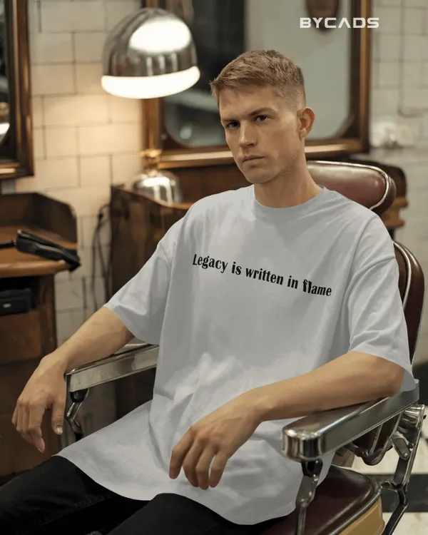White_Cotton_Unique_Red_Dragon_|_Oversized_Urban_Warrior_T-Shirt